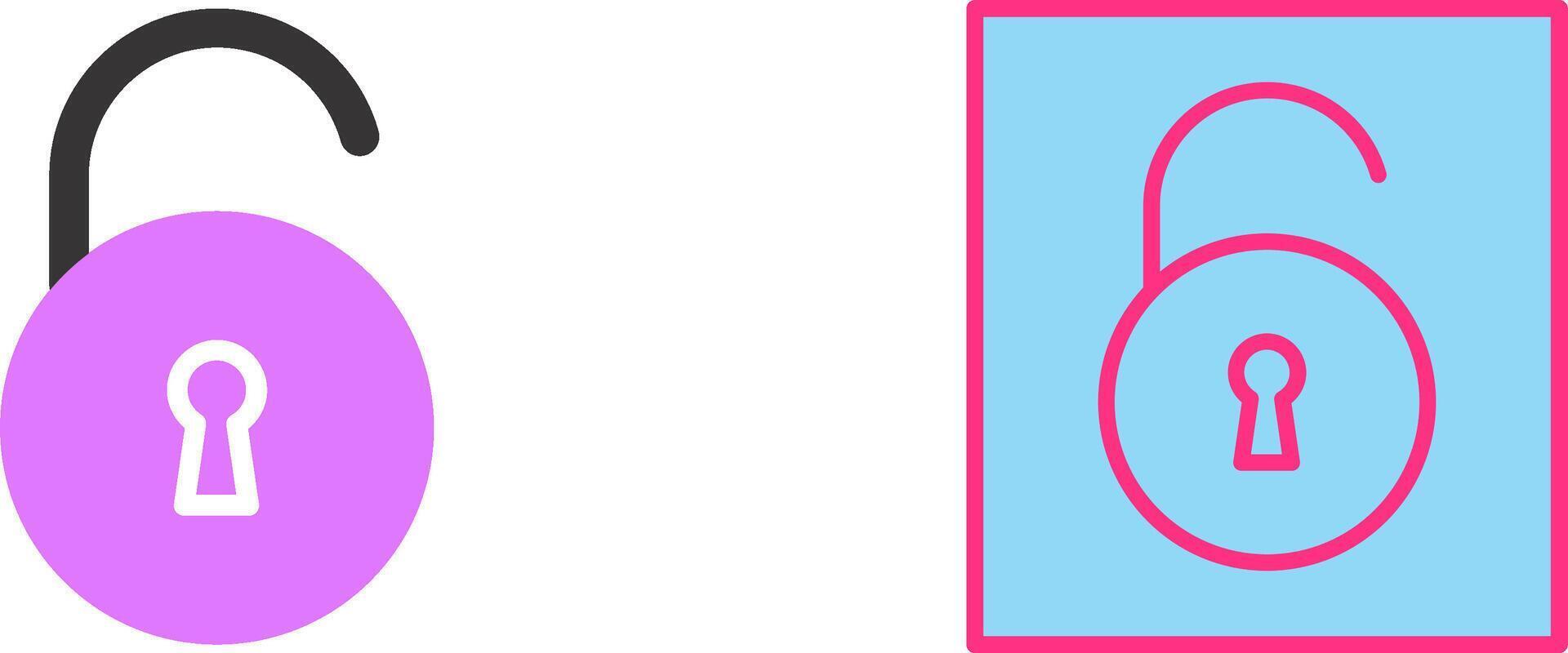 Open Lock Icon vector