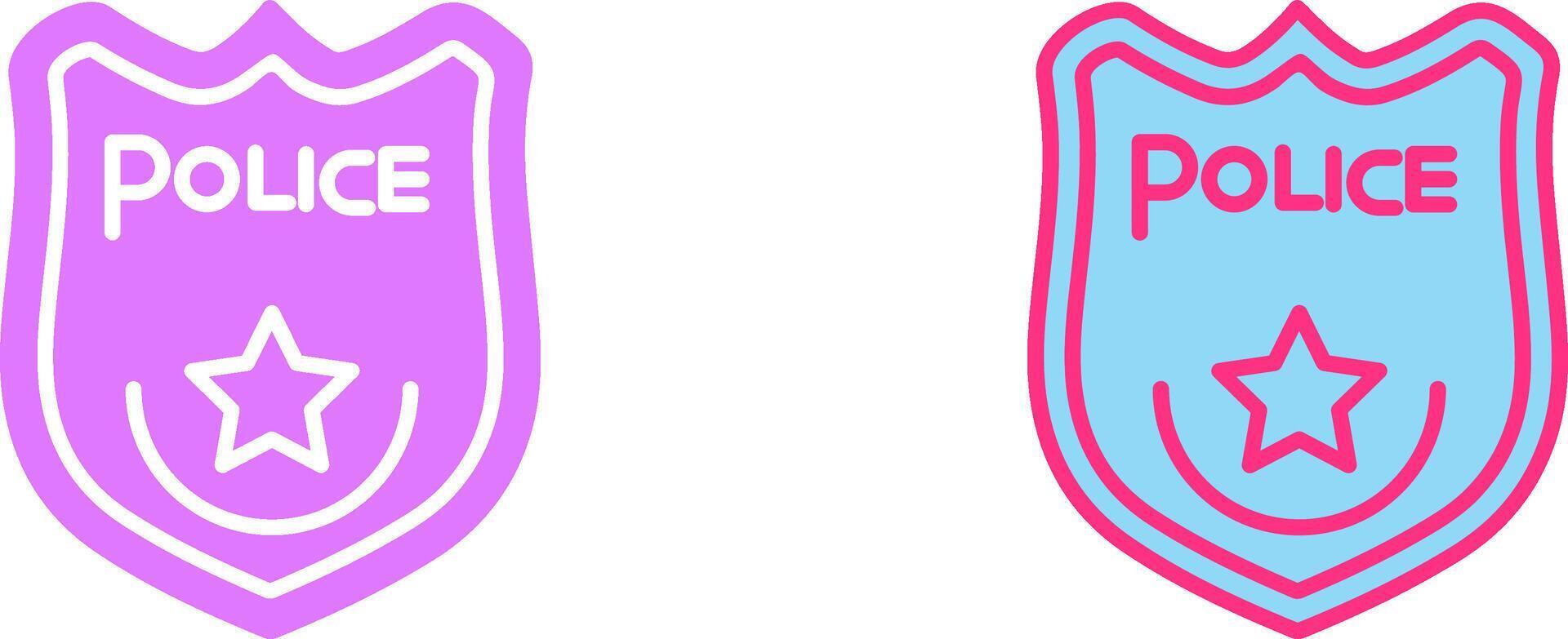 Police Badge Icon vector