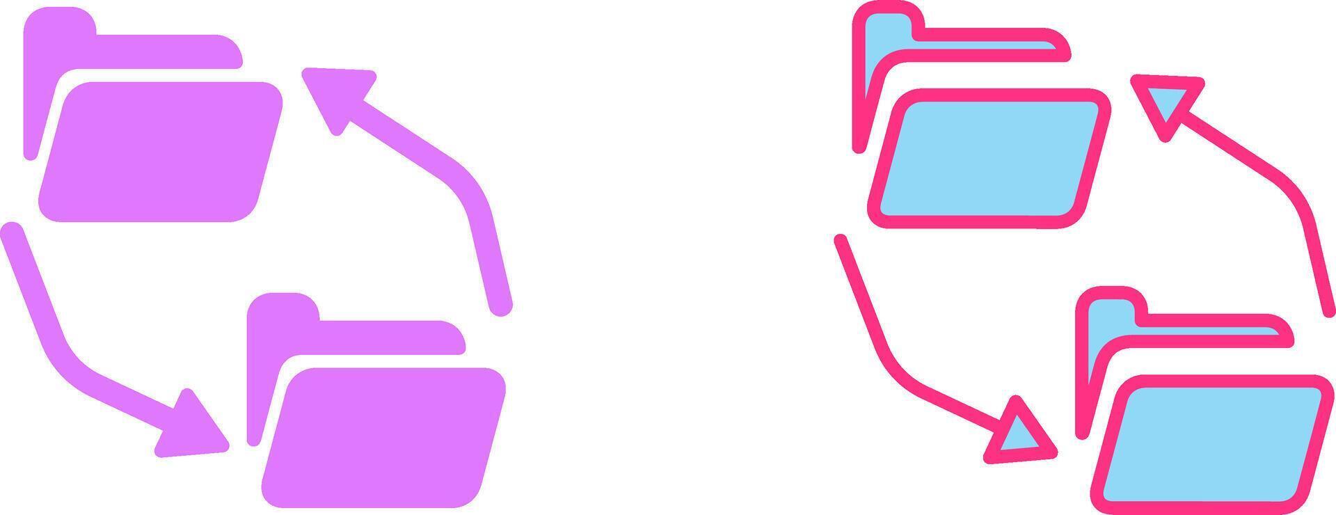 Data Exchange Icon vector