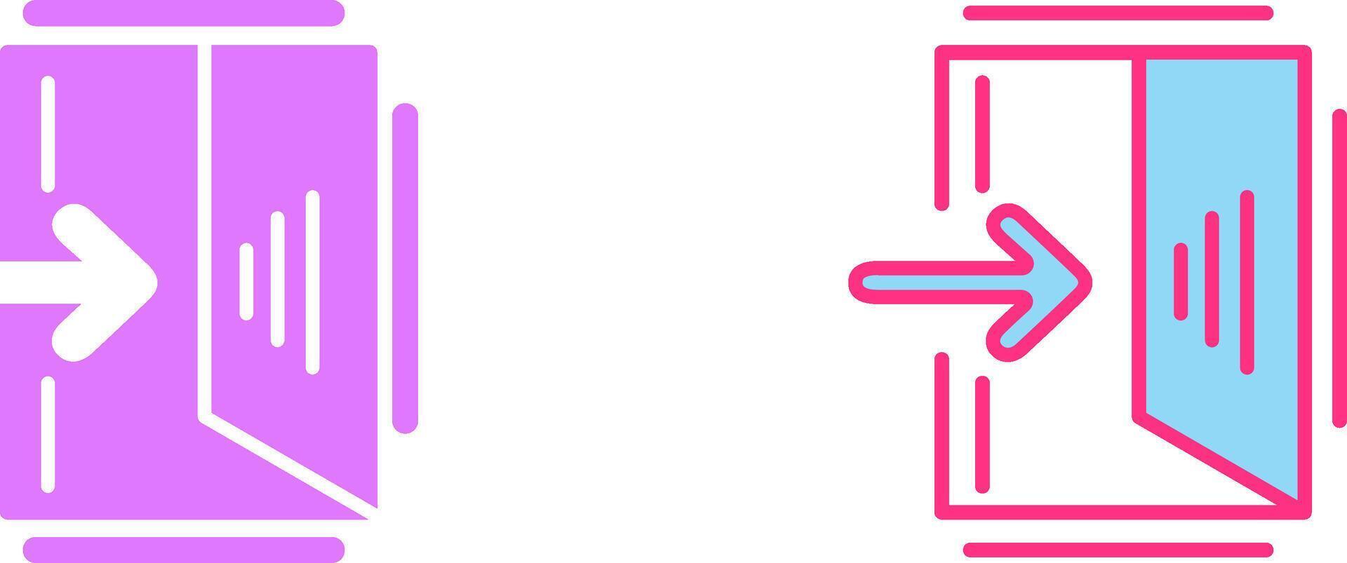 Exit Sign Icon vector