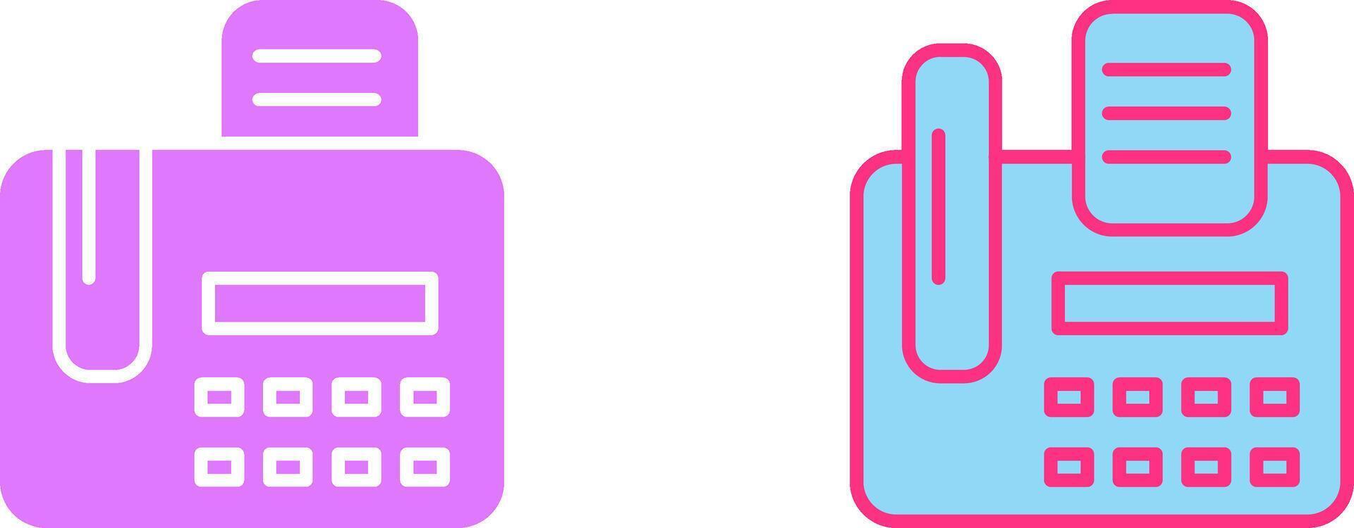 Fax Machine Icon vector
