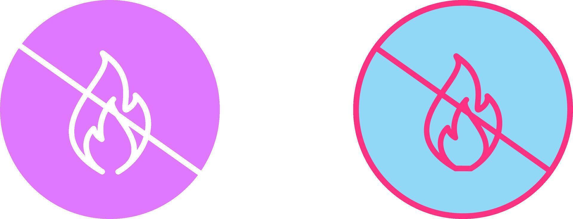 Danger of Flame Icon vector
