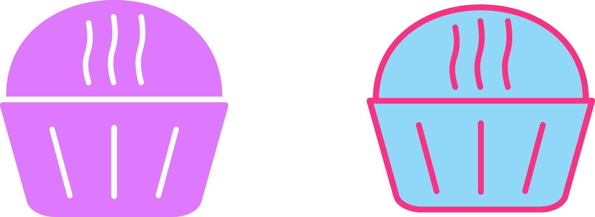 Cream Muffin Icon vector