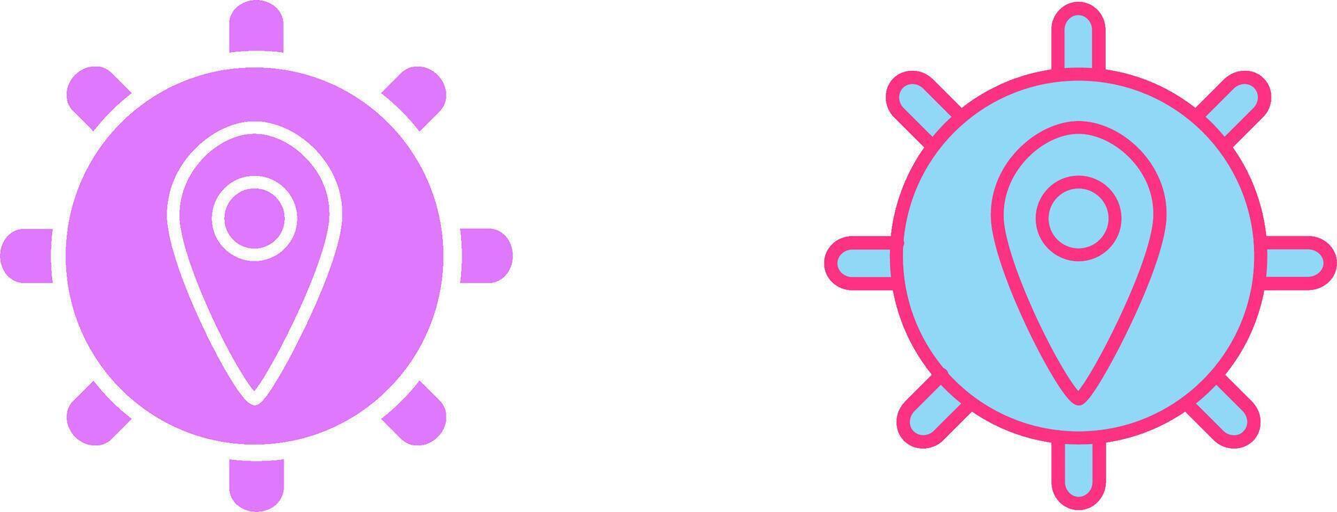 Location Settings Icon vector