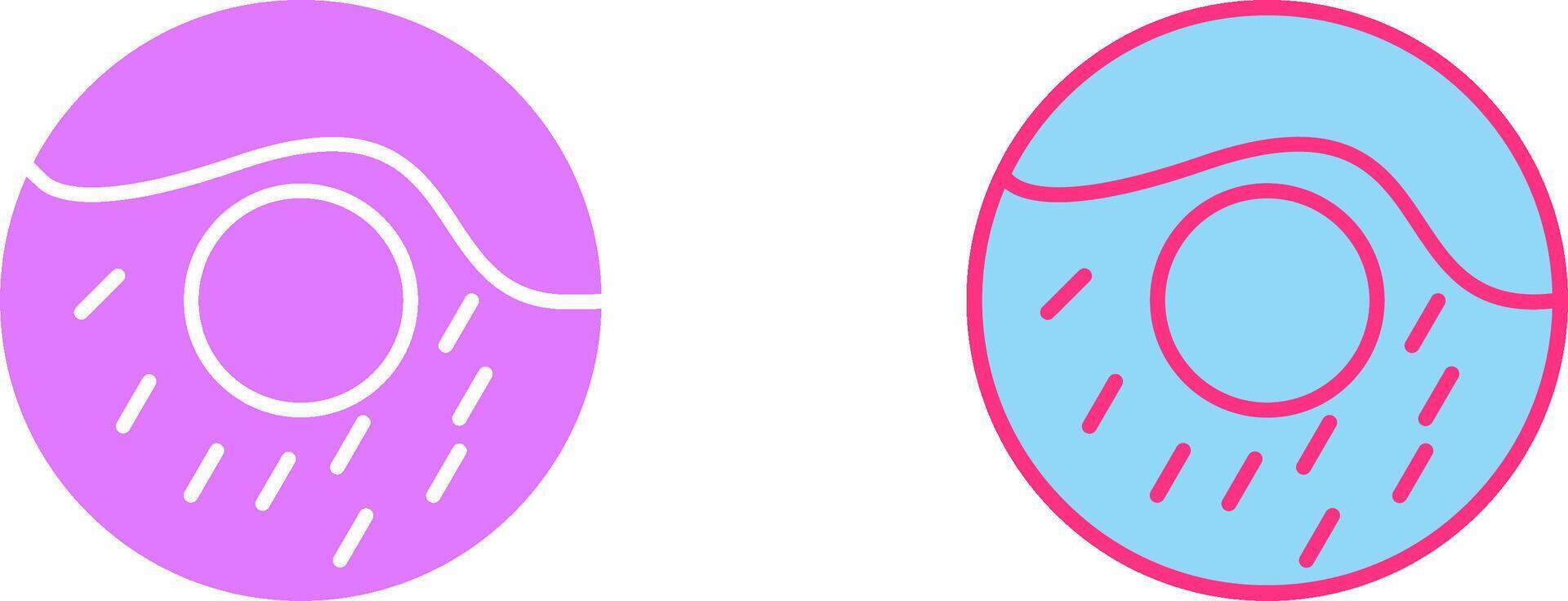 Cream Doughnut Icon vector
