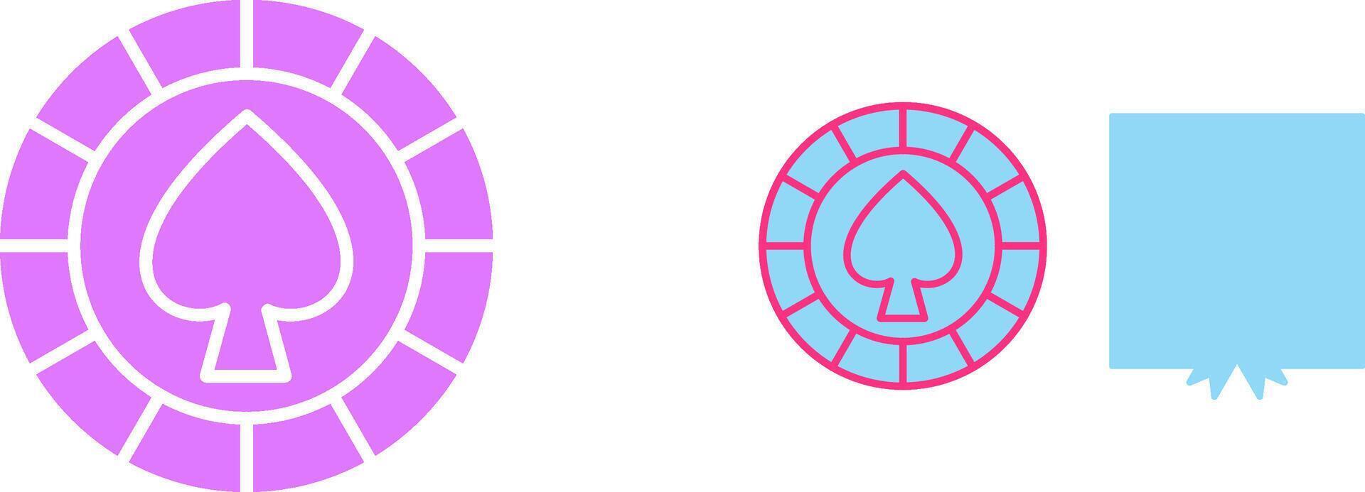Spade Chip Icon vector
