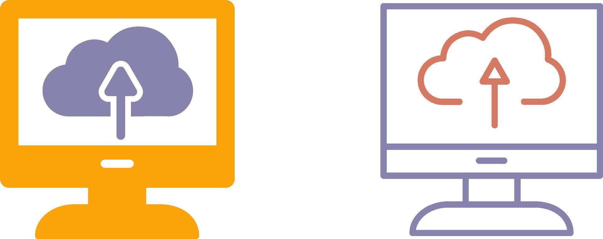 Cloud Backup Icon vector