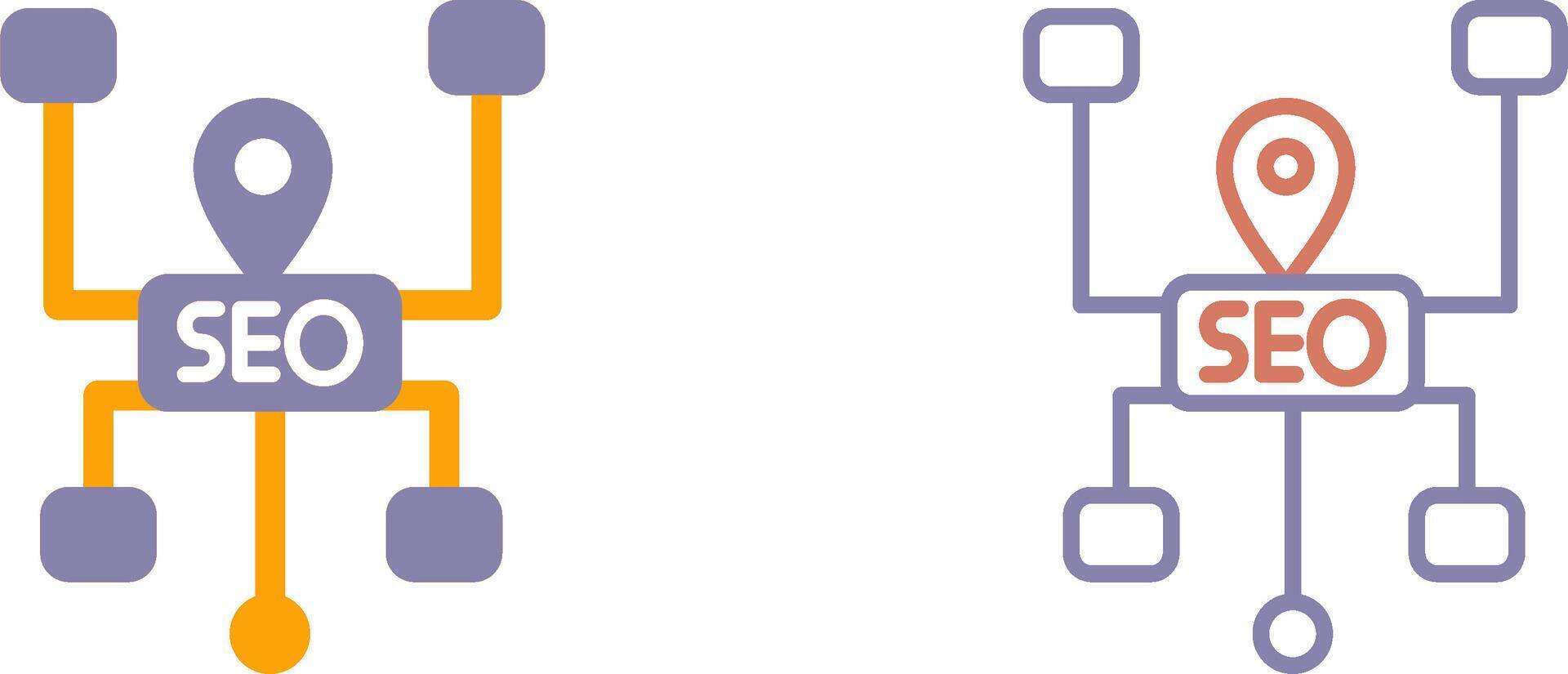 SEO Structure Icon vector