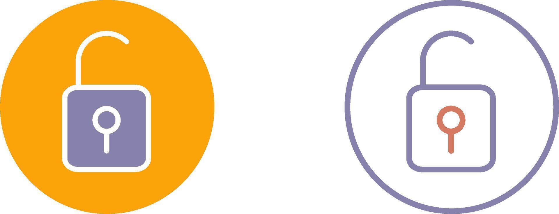 Open Lock Icon vector