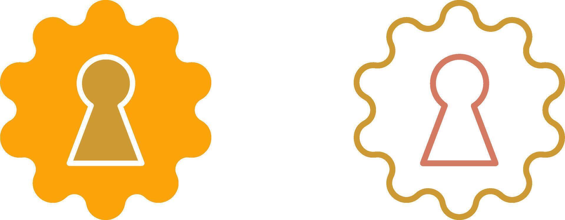 Key Hole Icon vector