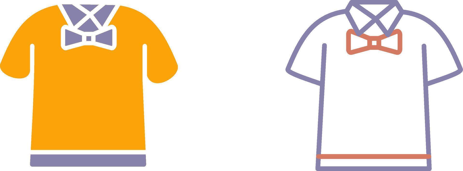 Shirt with Bow Icon vector