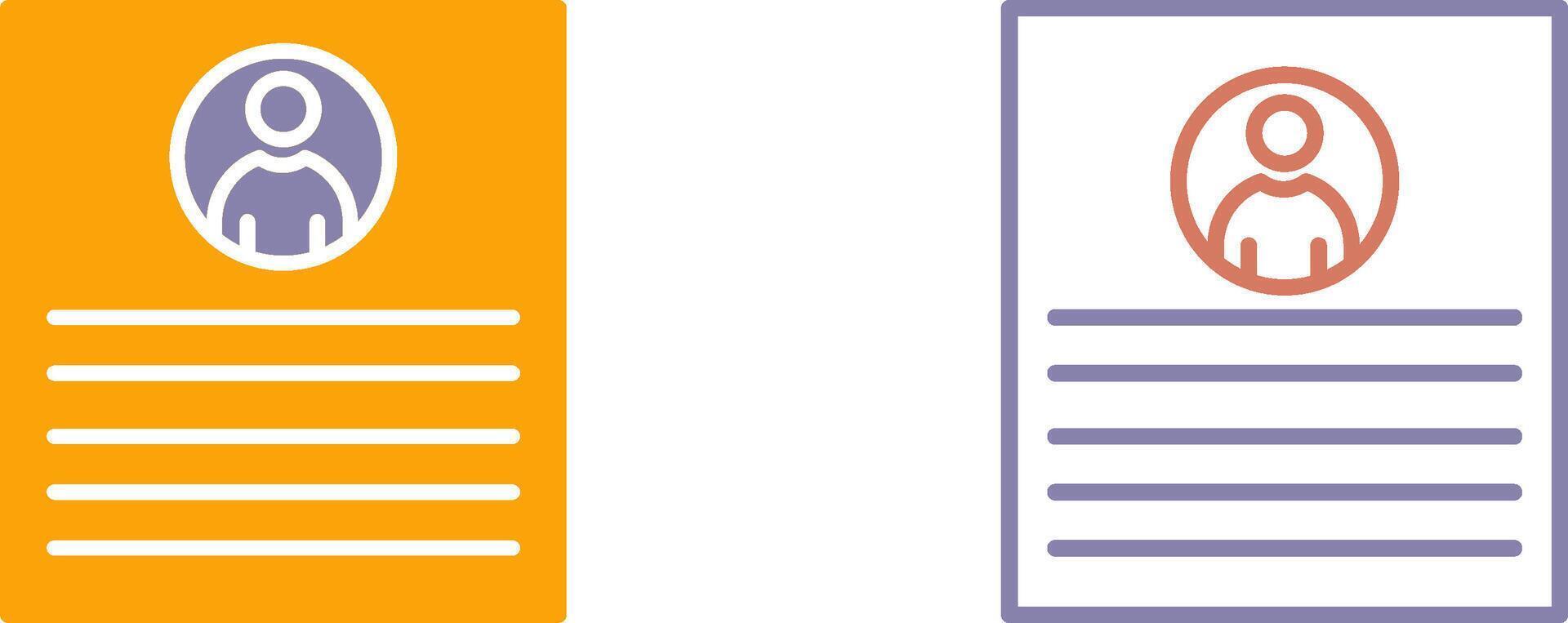 Client Profile Icon vector