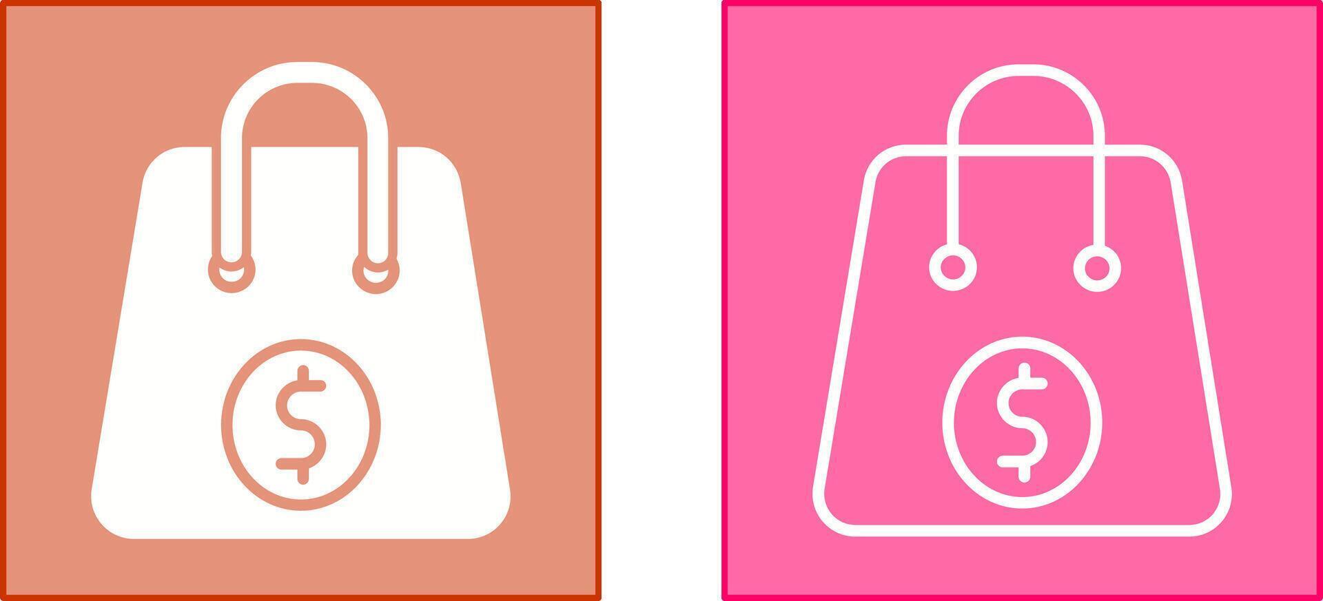 Items In a Bag Icon vector