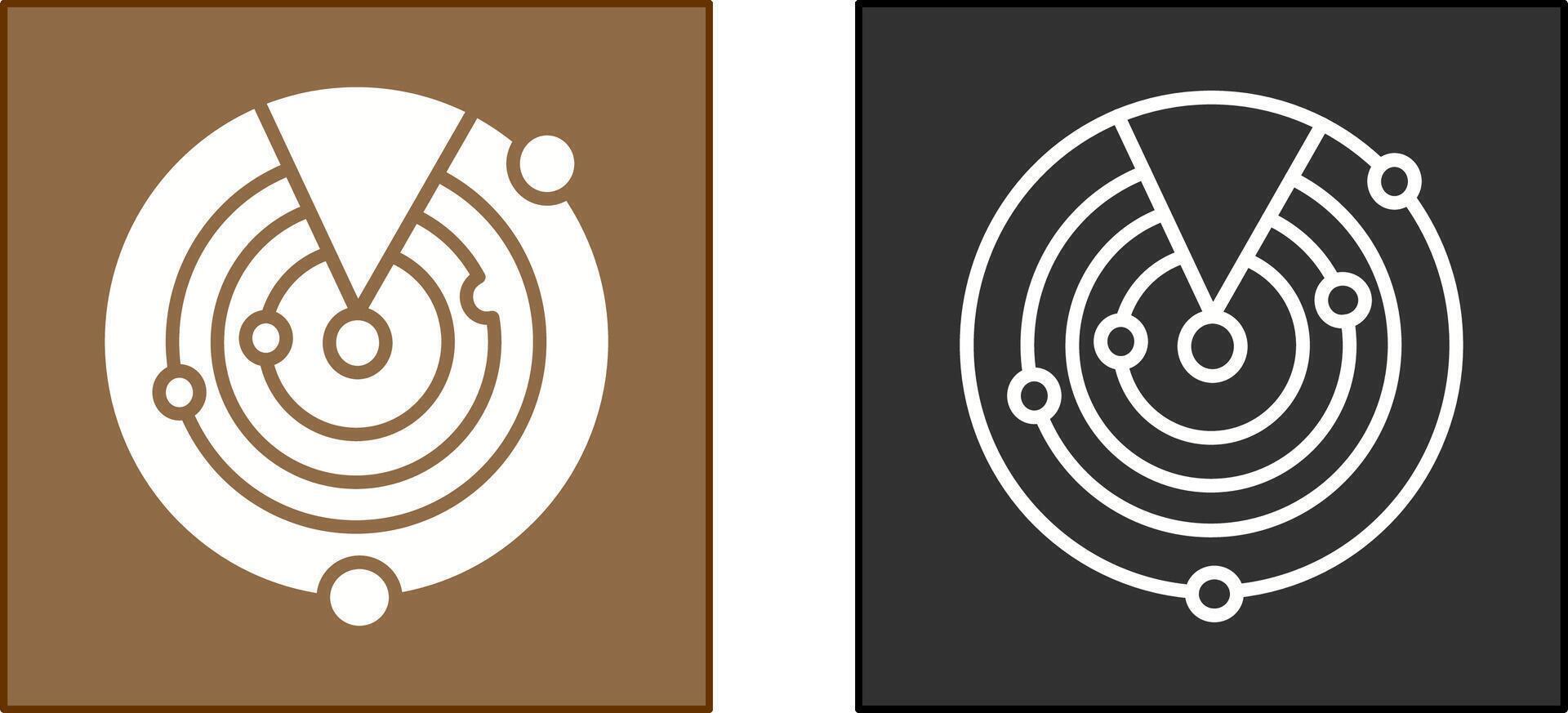 Radar Screen Icon vector