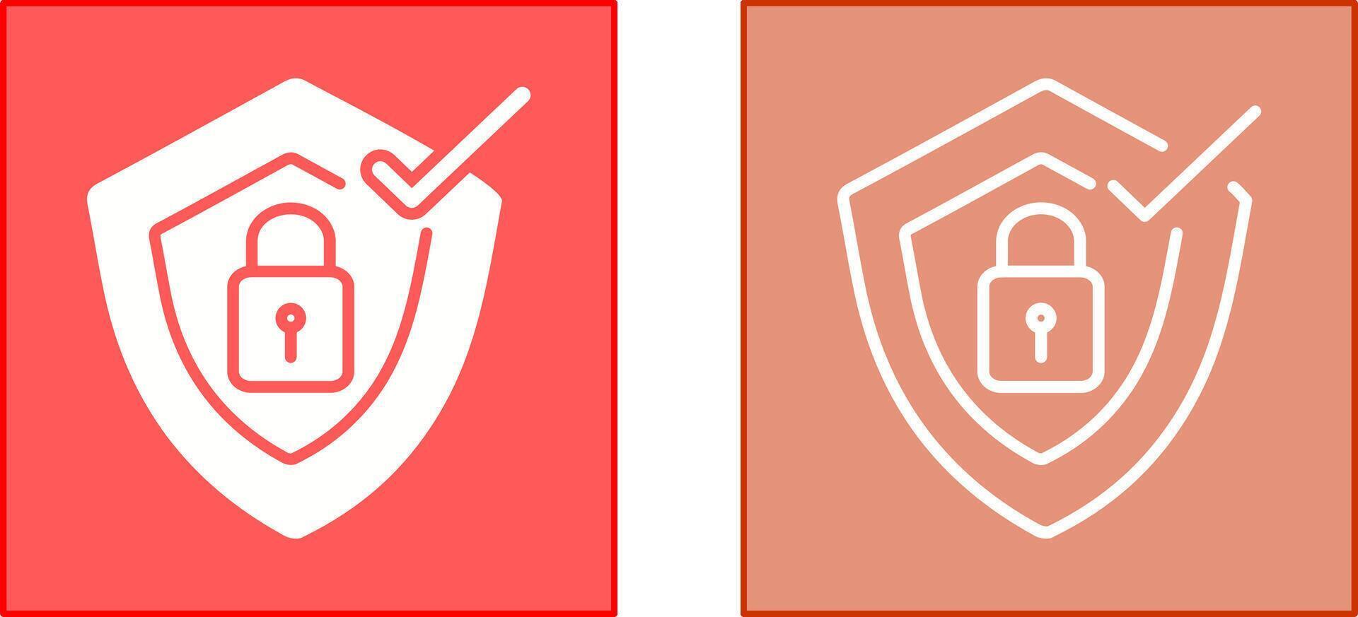 verificado proteccion icono vector