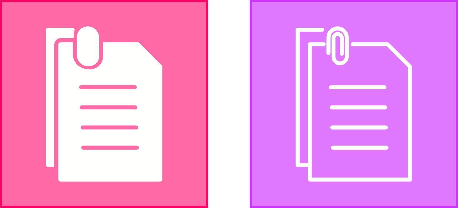 Attached Documents Icon vector
