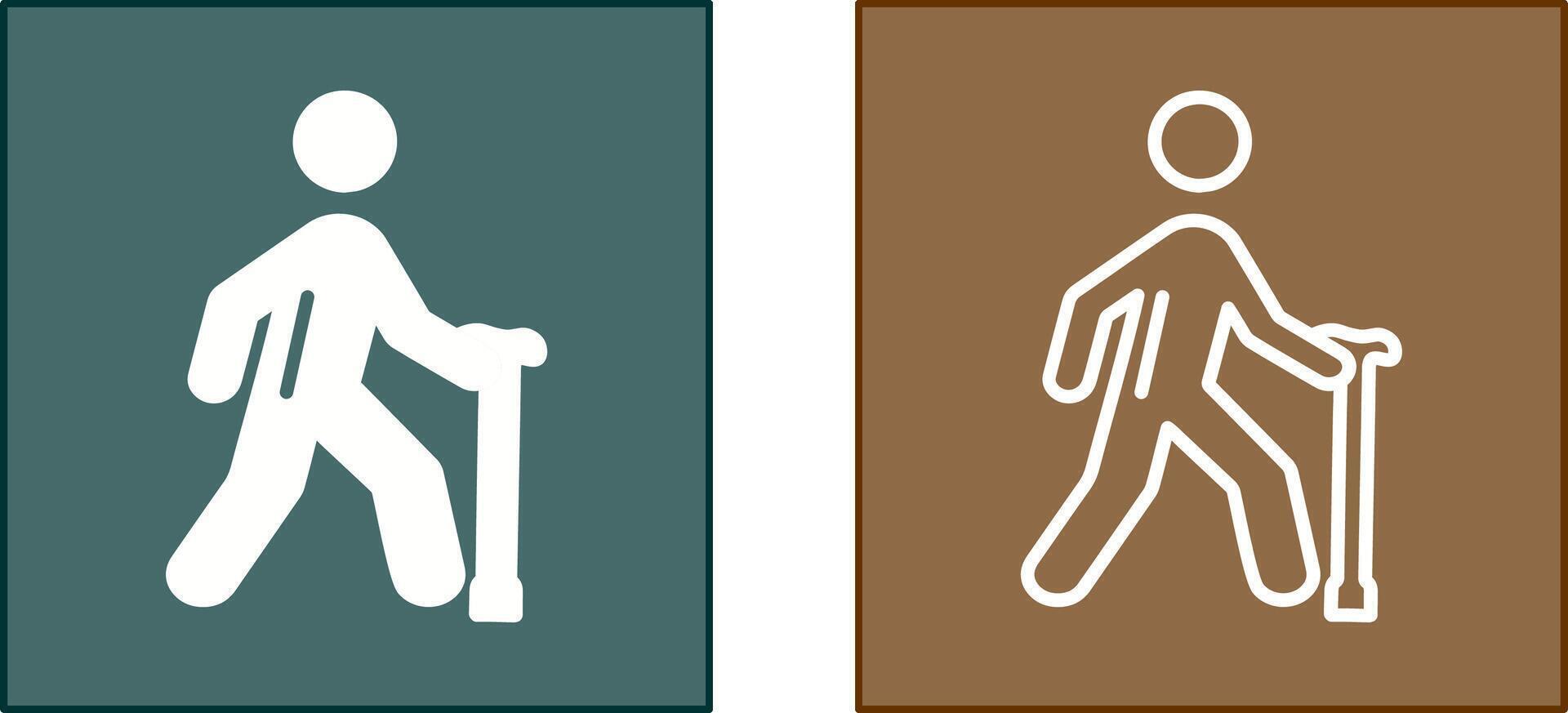 Walking Stick Icon vector