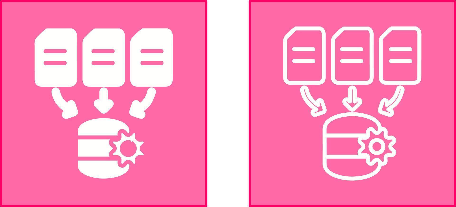 Data Processing Icon vector