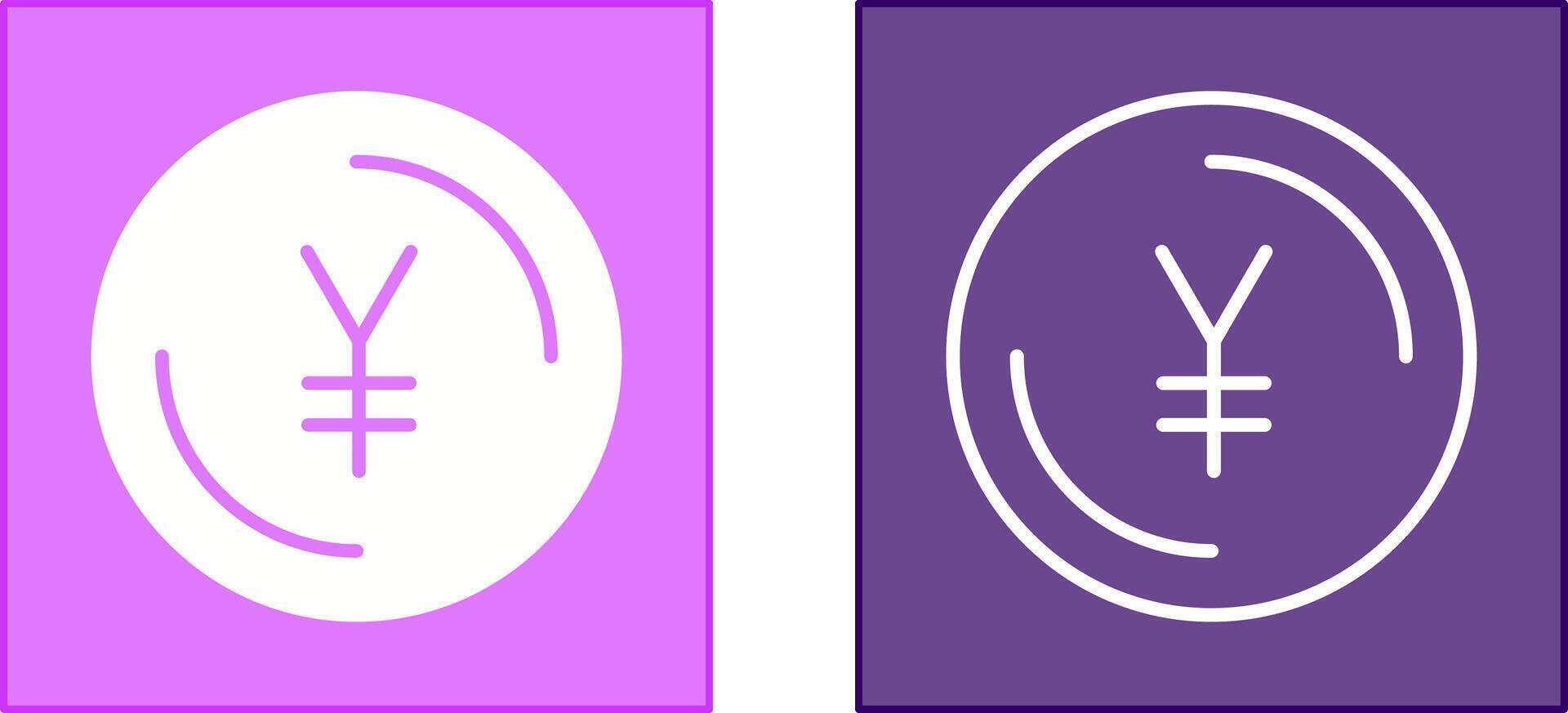 Yen Symbol Icon vector
