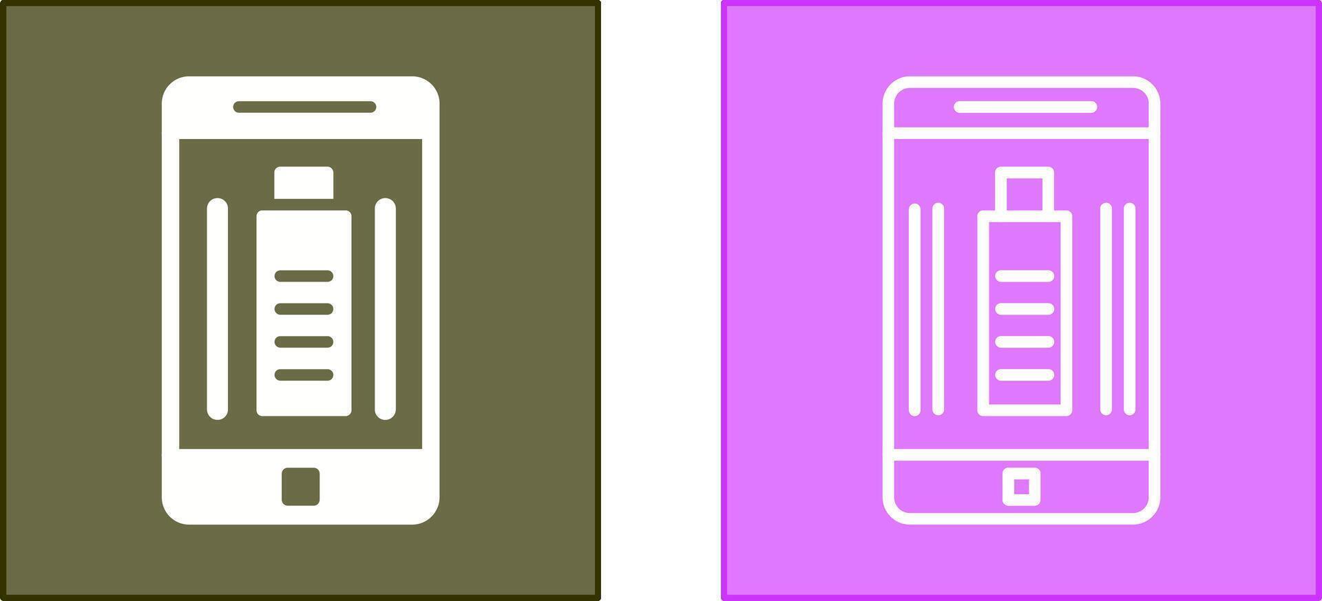 Mobile Battery Icon vector