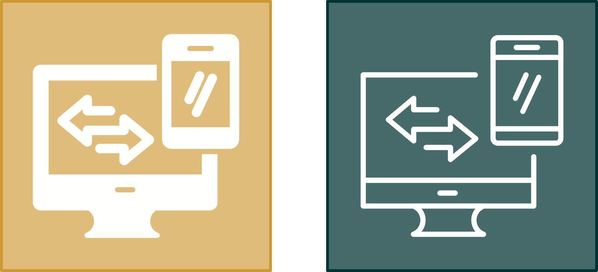 Data Synchronization Icon vector