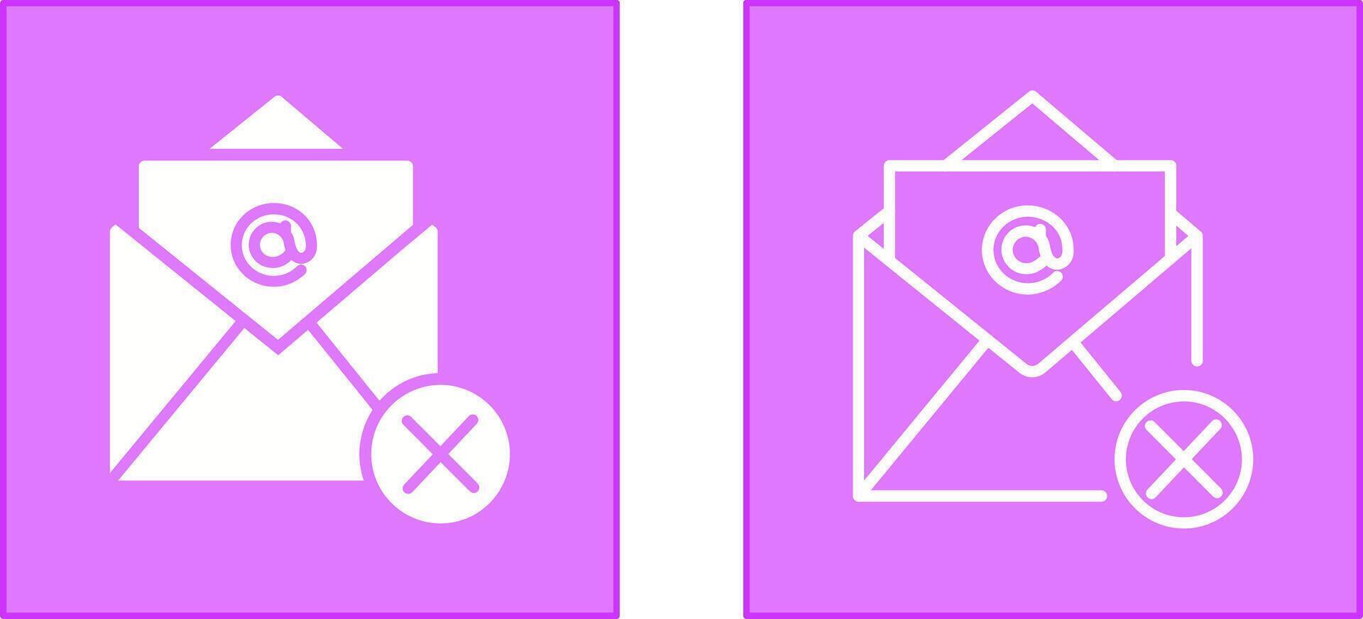 Not Accepted Icon vector