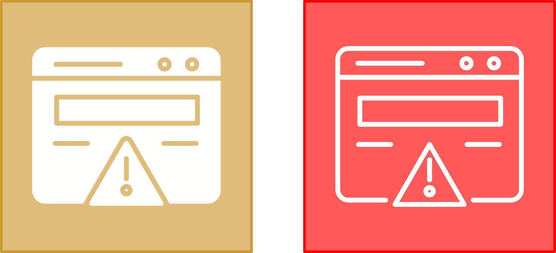 Web Error Icon vector