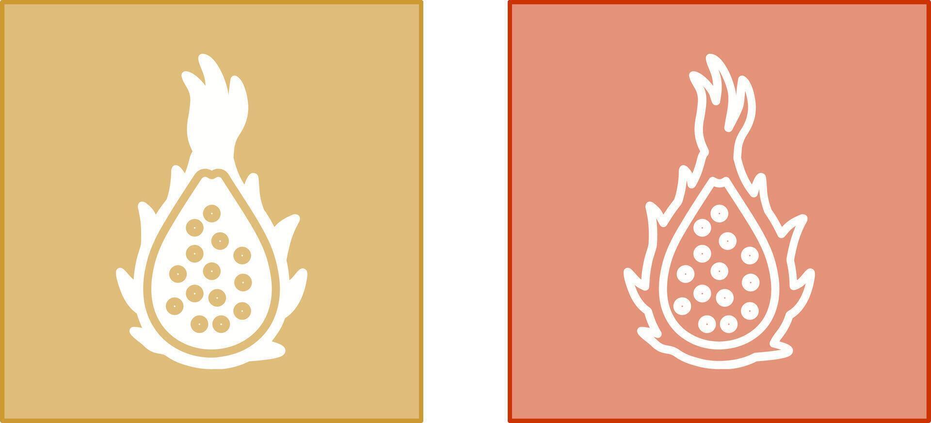 Dragon Fruit Icon vector