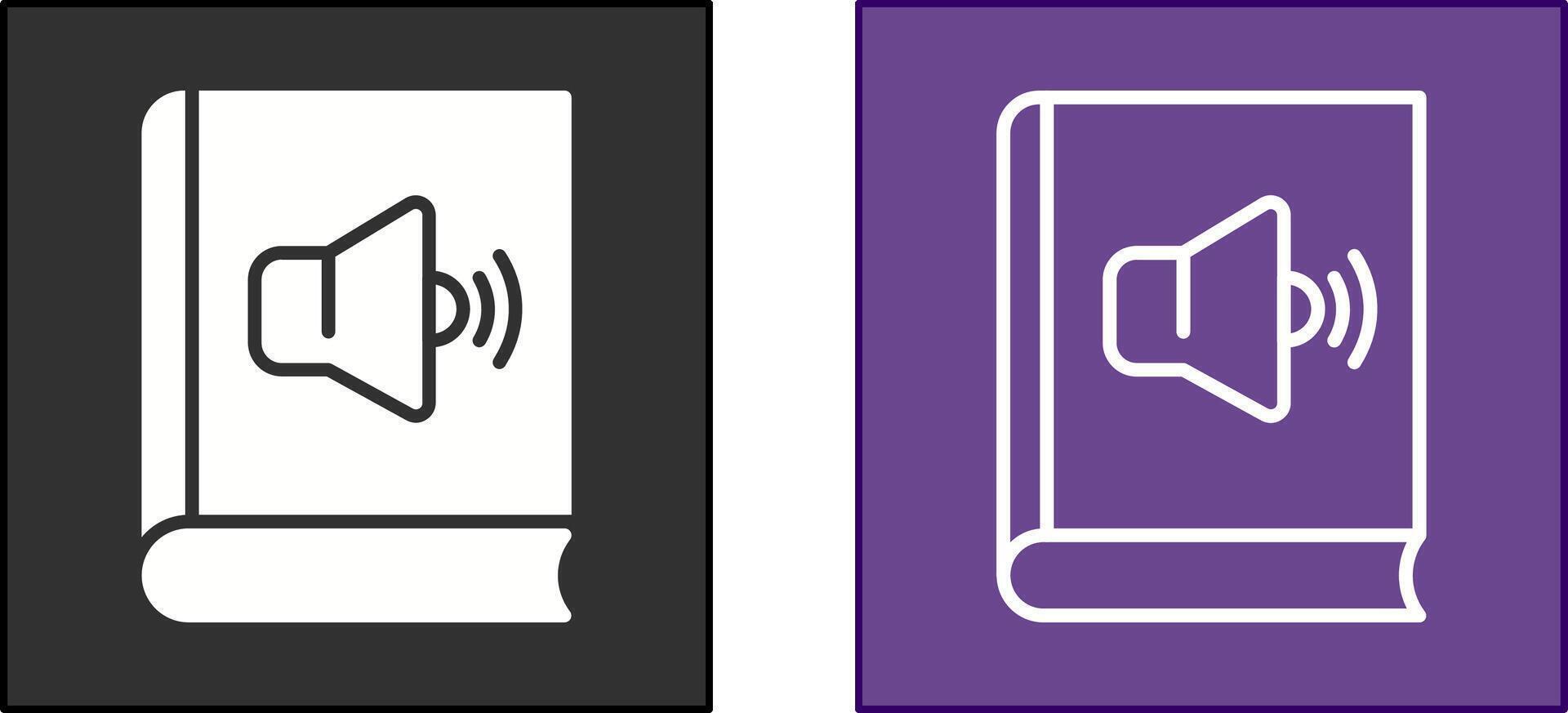 Audio Book Icon vector