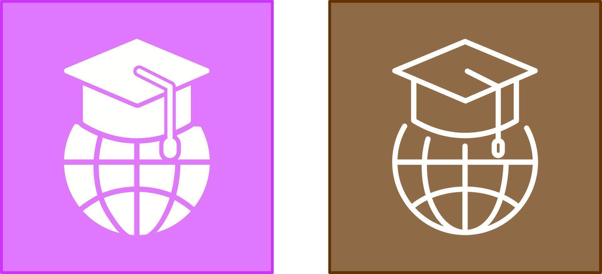 Global Education Icon vector