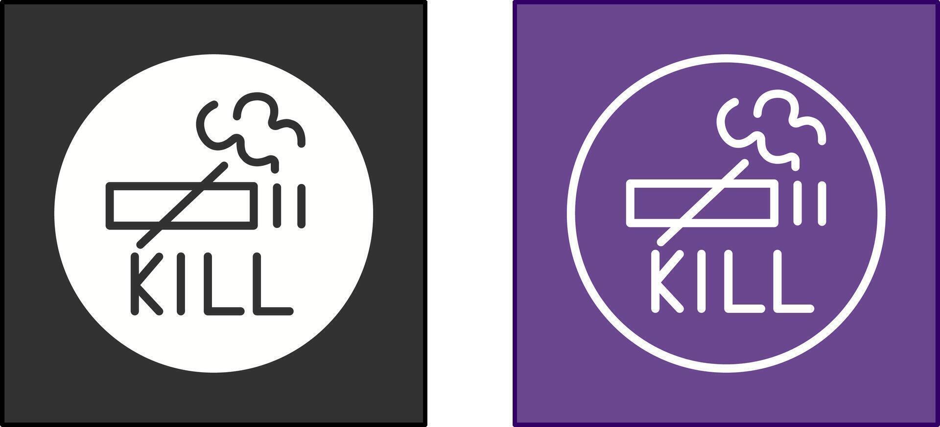 Smoking Kills Icon vector