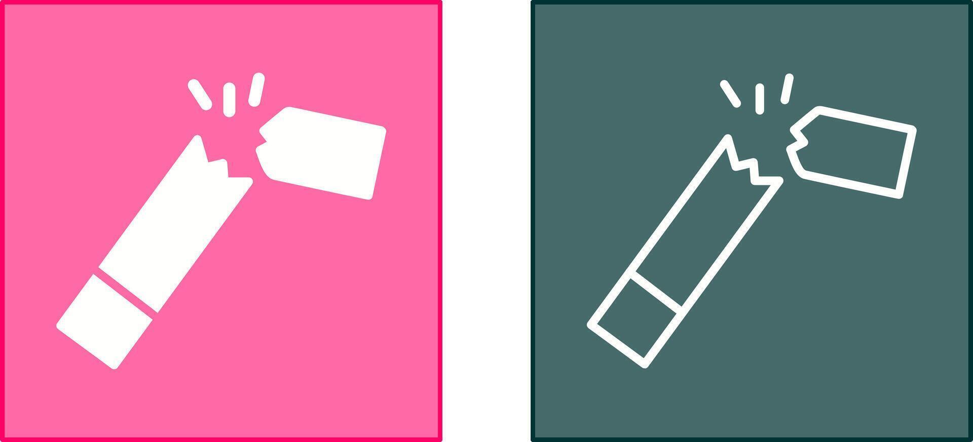 Broken Cigarette Icon vector