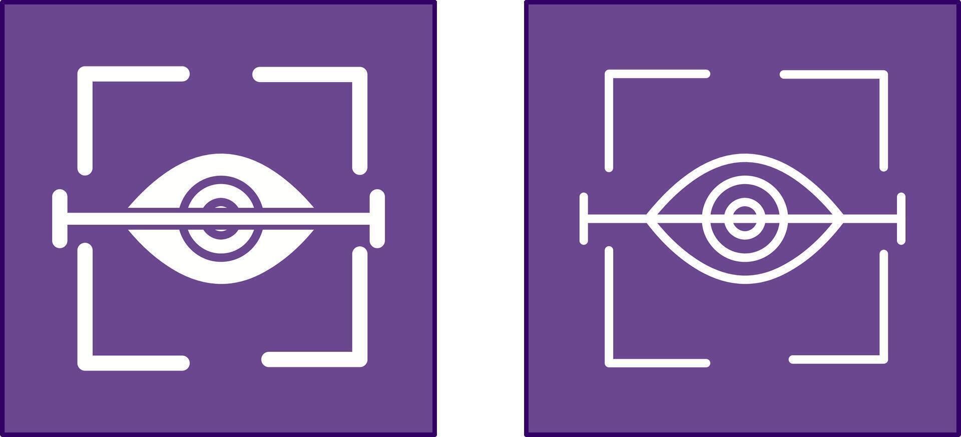 Eye Scan Icon vector