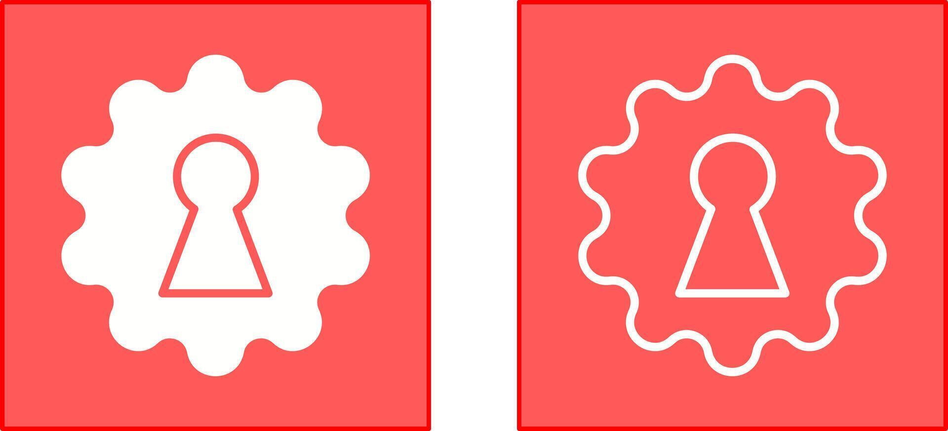 Key Hole Icon vector