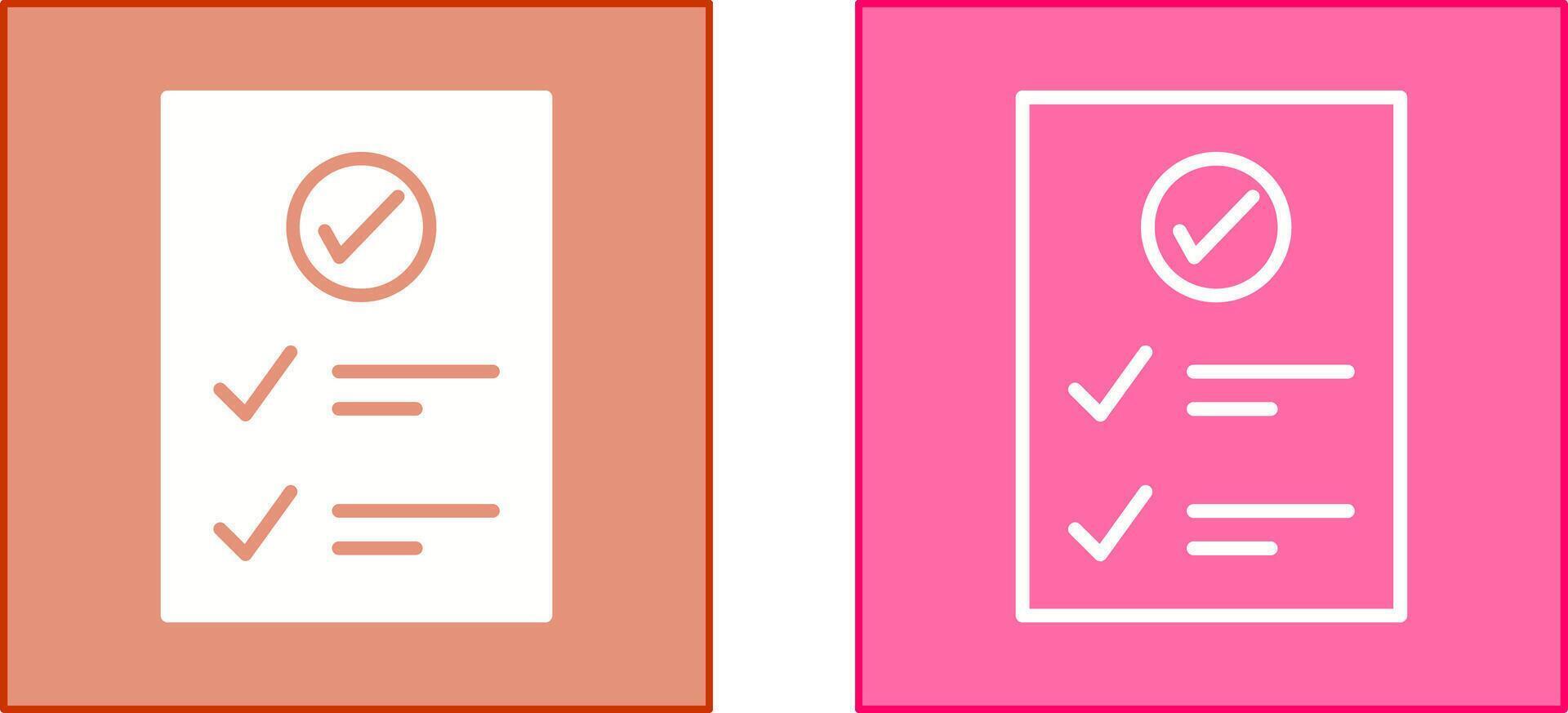 Check Up List Icon vector