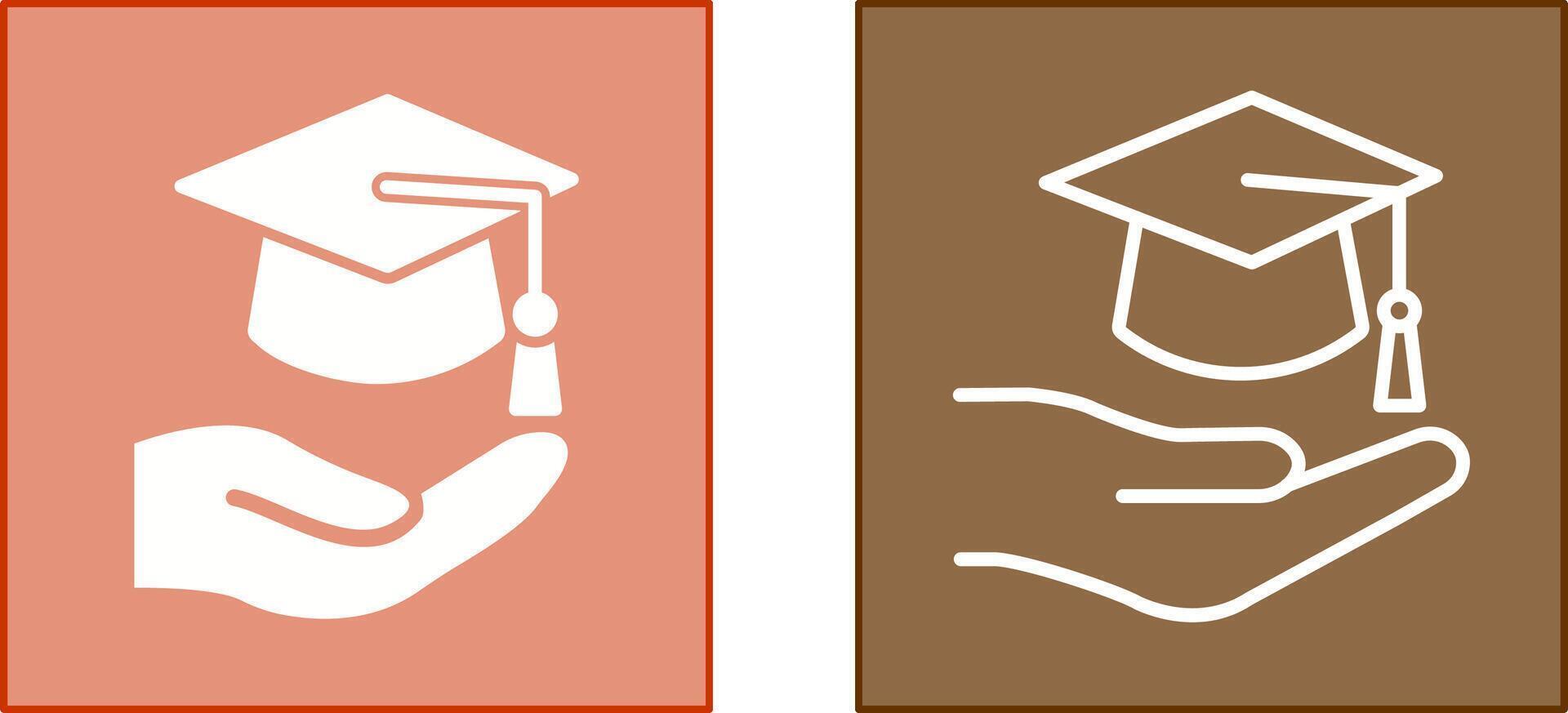 Graduation Hat Icon vector