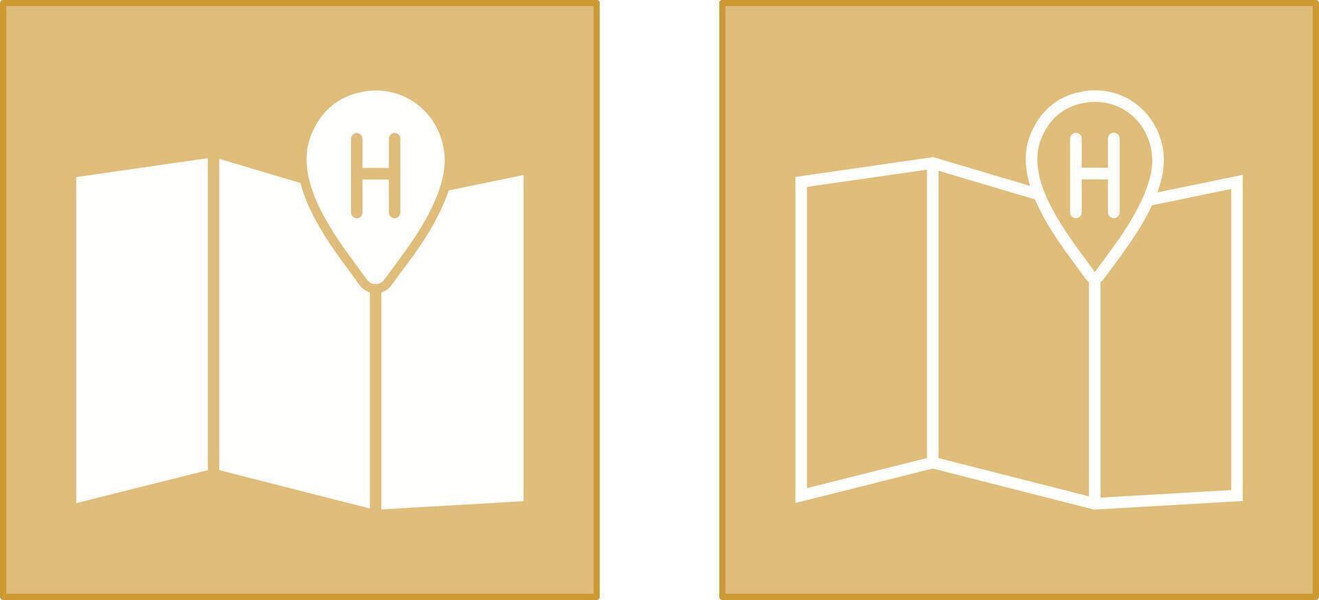 Hotel Location Icon vector
