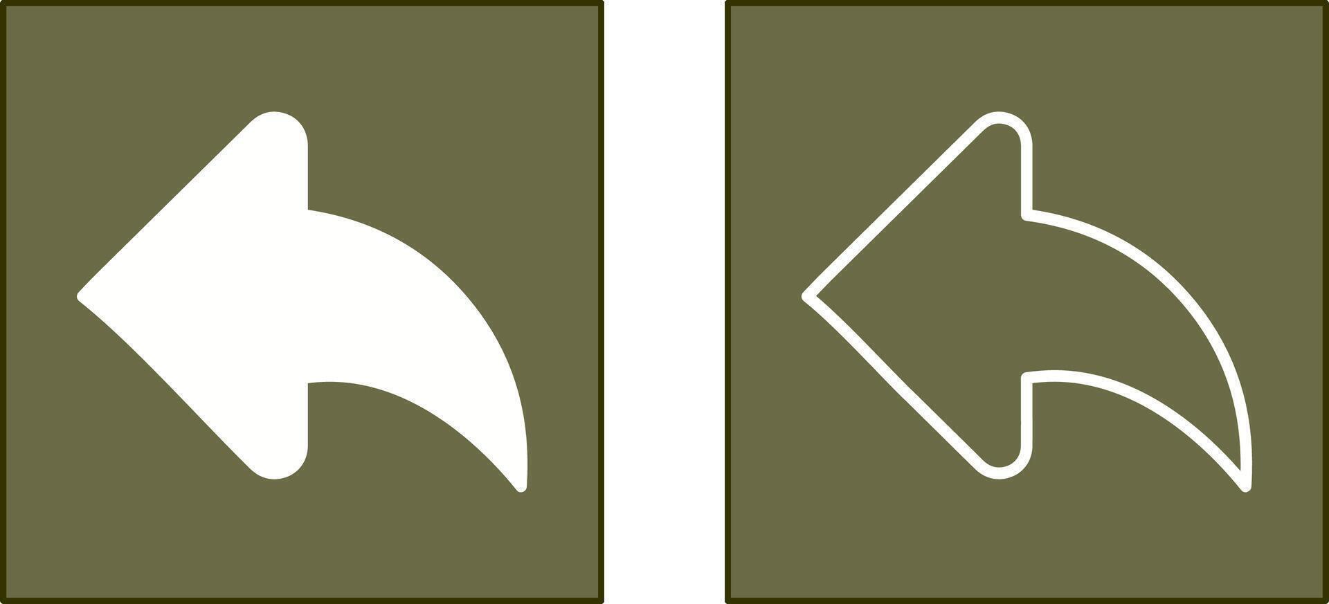 Left Back Arrow Icon vector