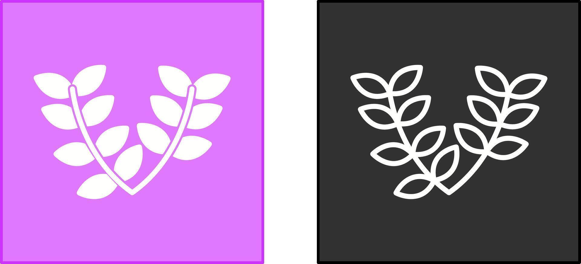 Leaves Wreath Icon vector