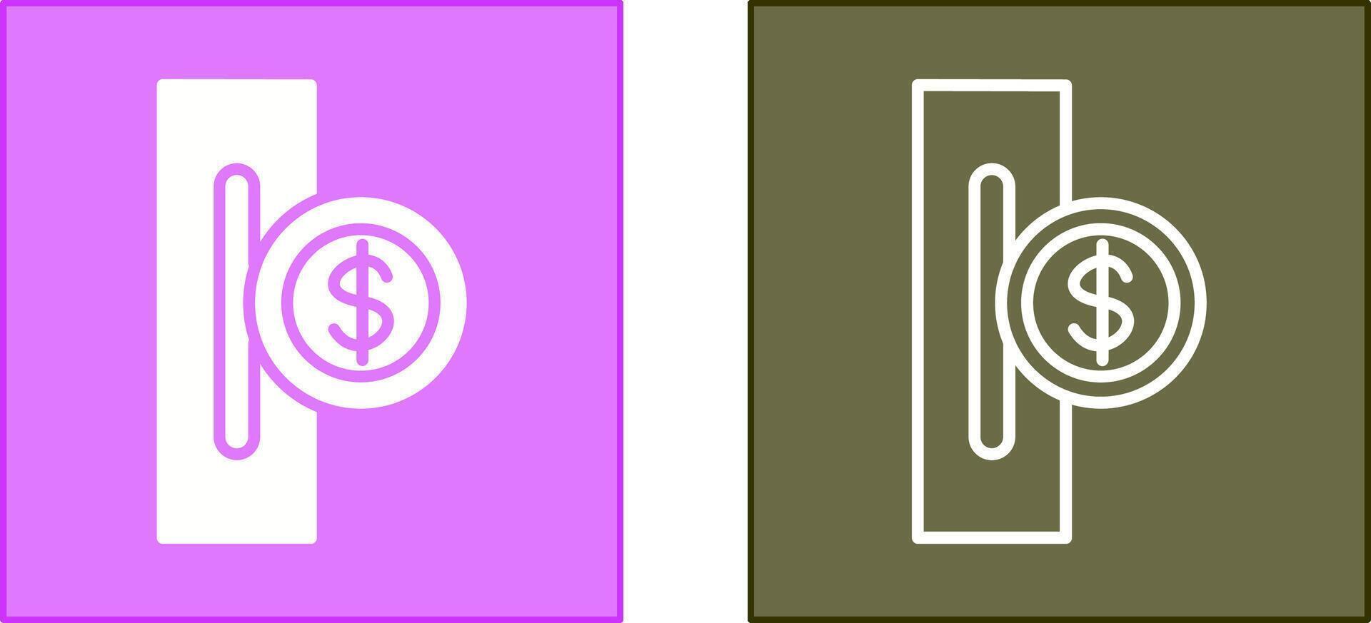 Slot for Coins Icon vector