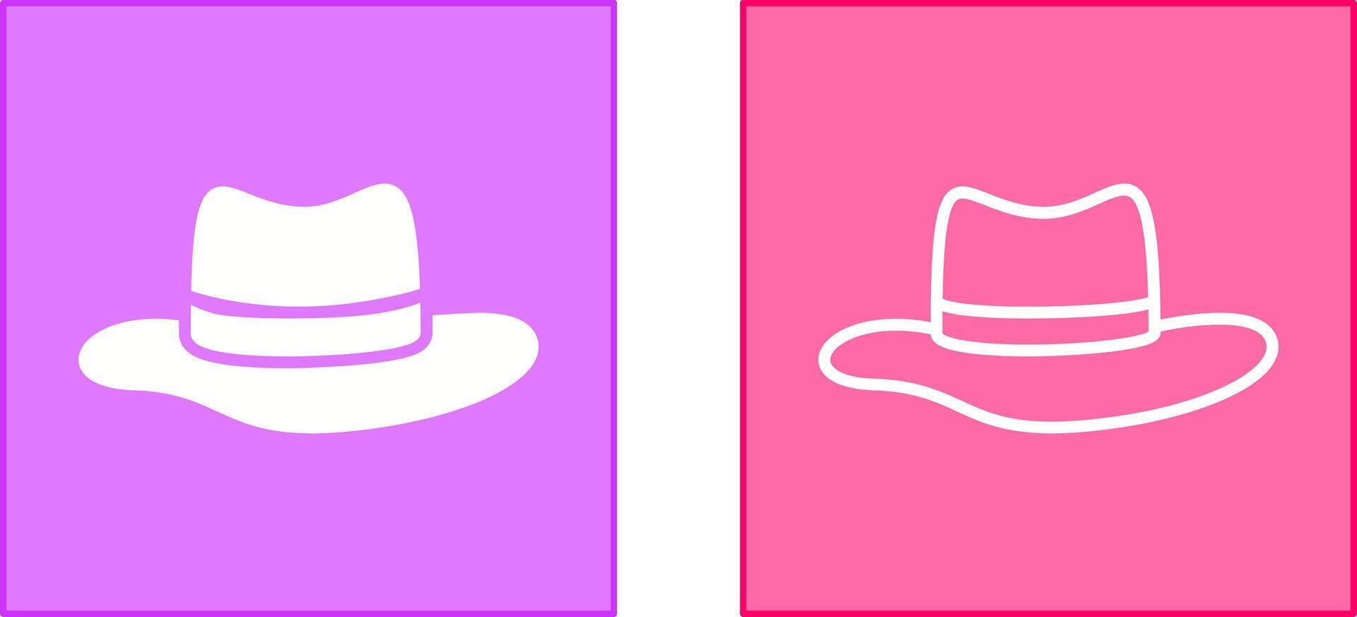 Hat V Icon vector