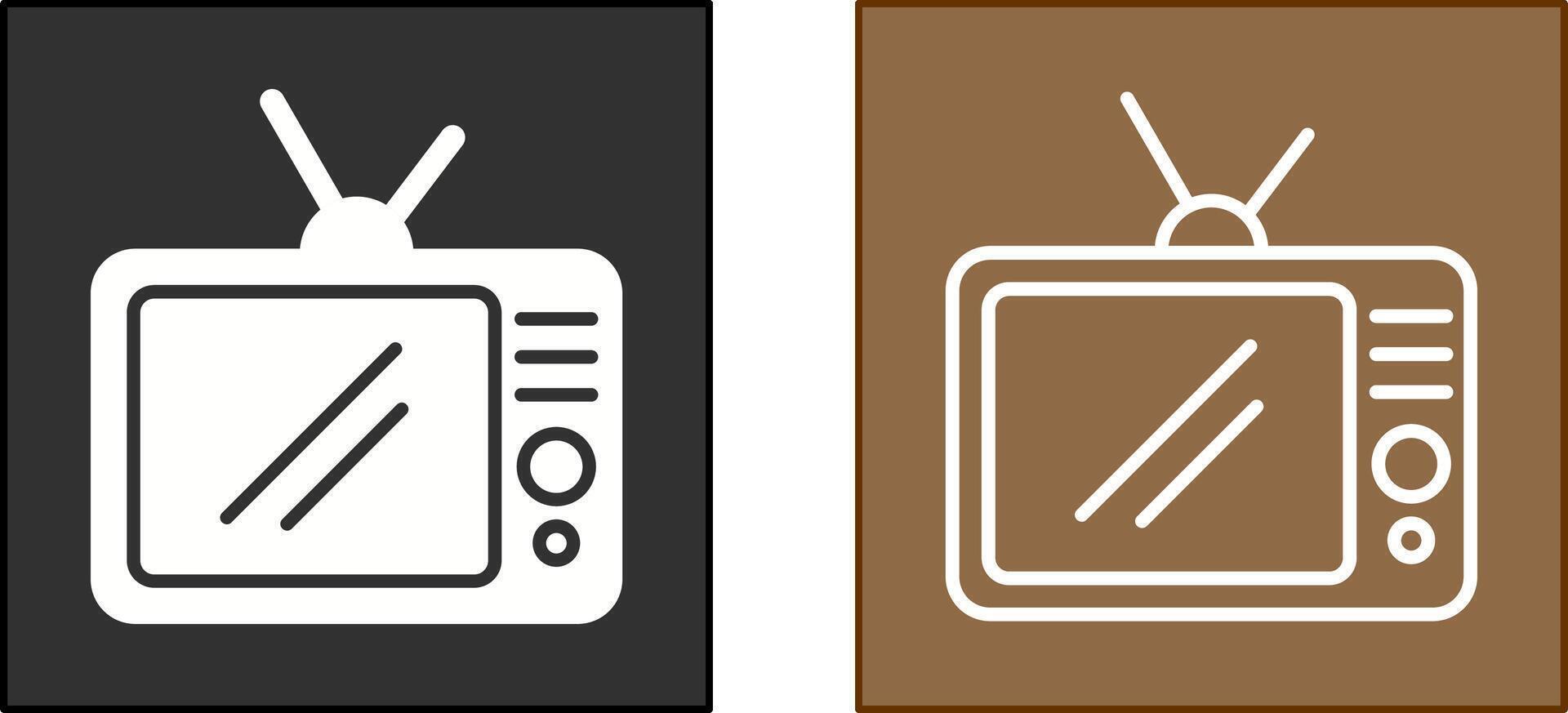 televisión conjunto icono vector