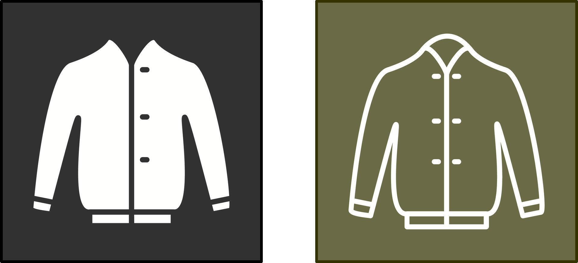 Stylish Jacket Icon vector
