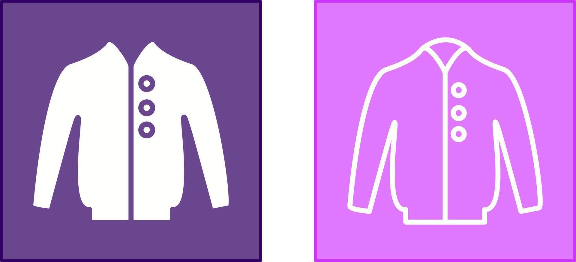 Mens Jacket Icon vector