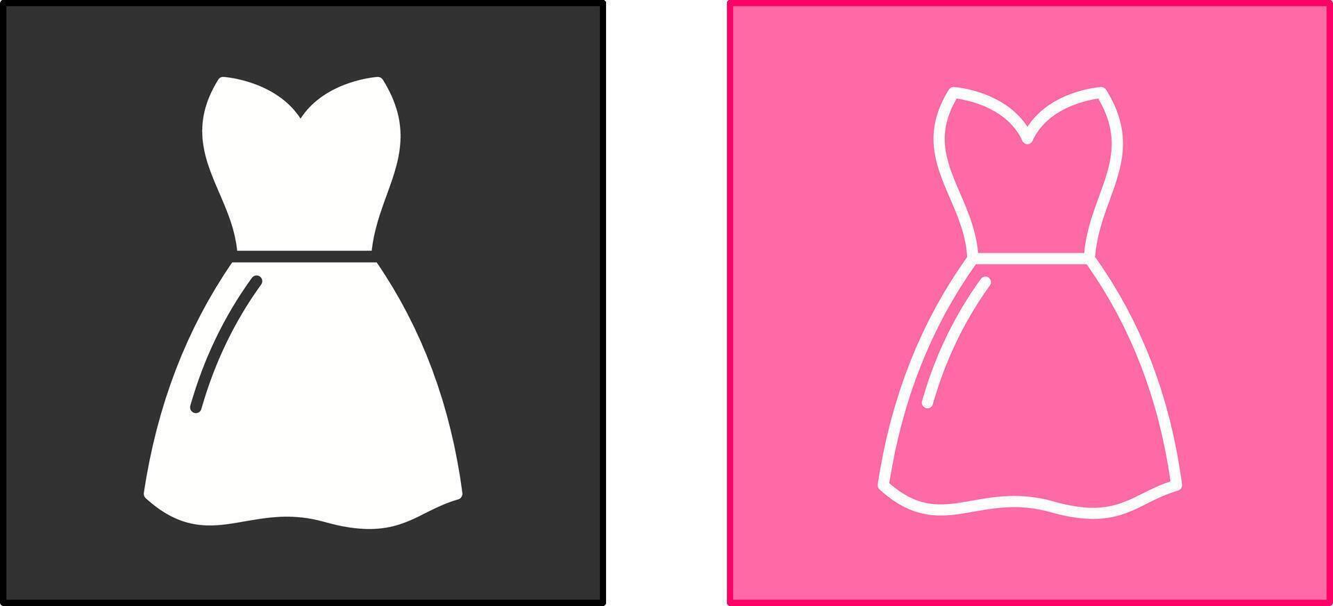 Womans Dress Icon vector
