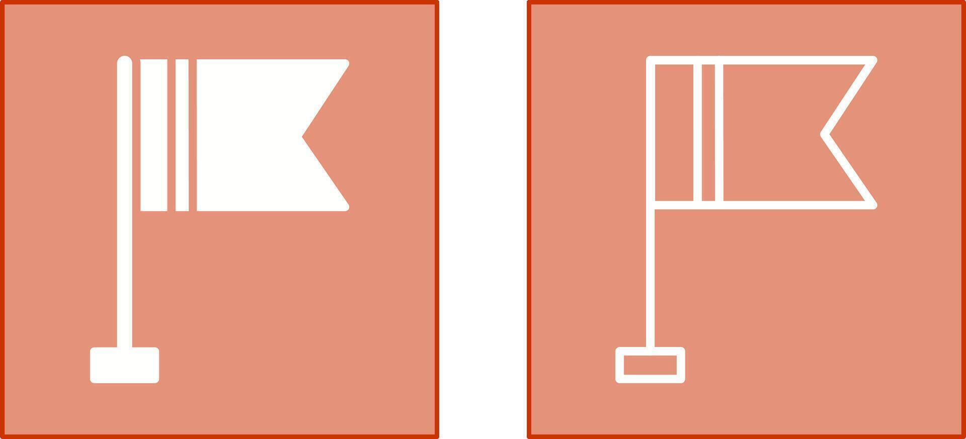 Flag II Icon vector
