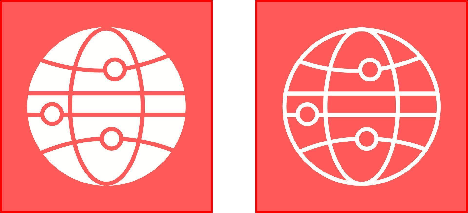 Globe III Icon vector