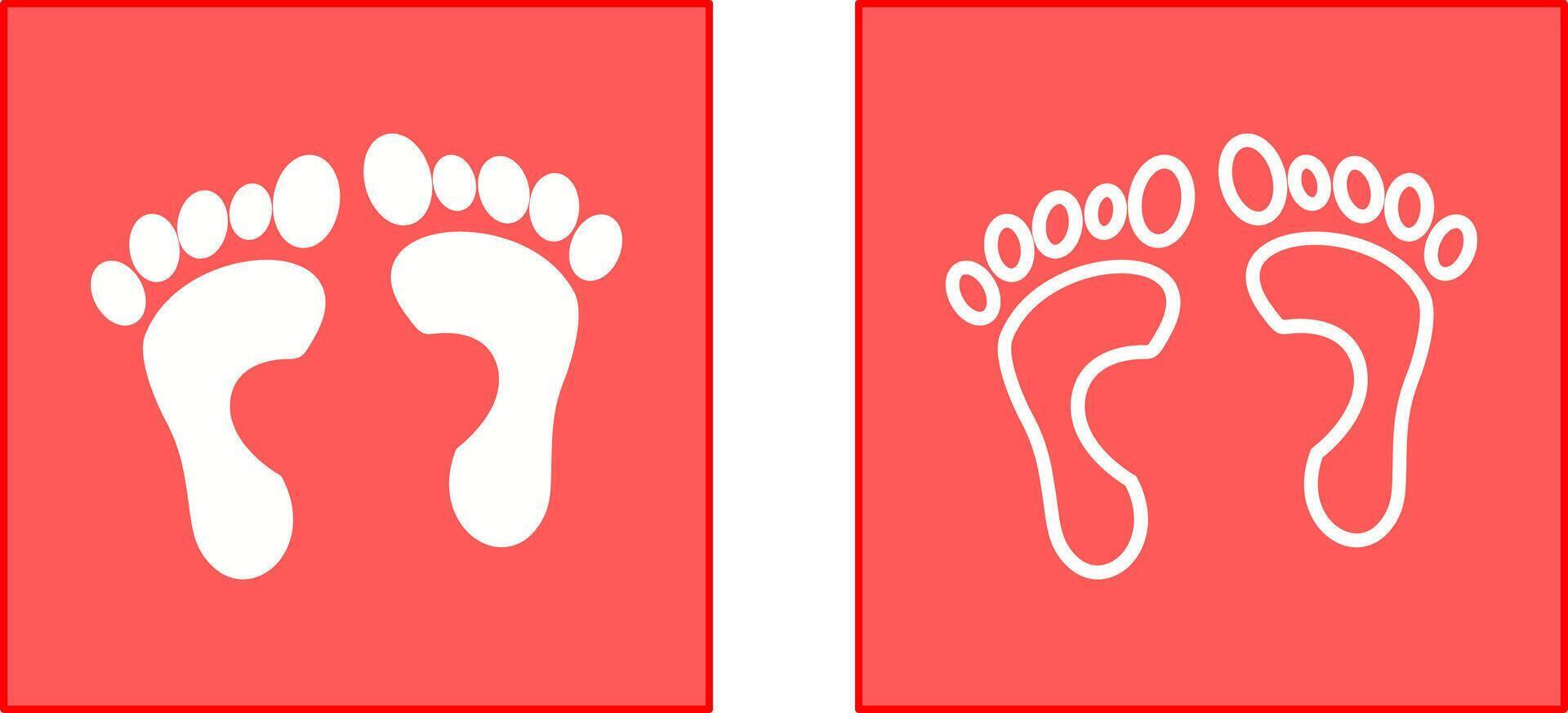 Foot X ray Icon vector