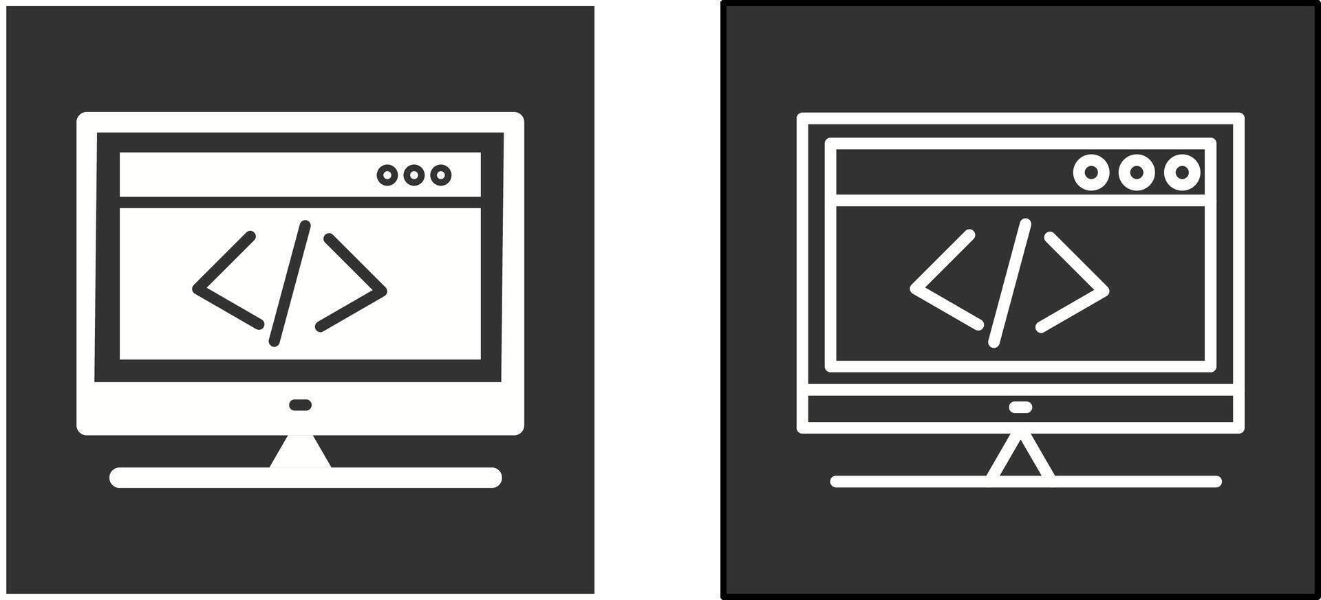 HTML Coding Icon 42728616 Vector Art at Vecteezy