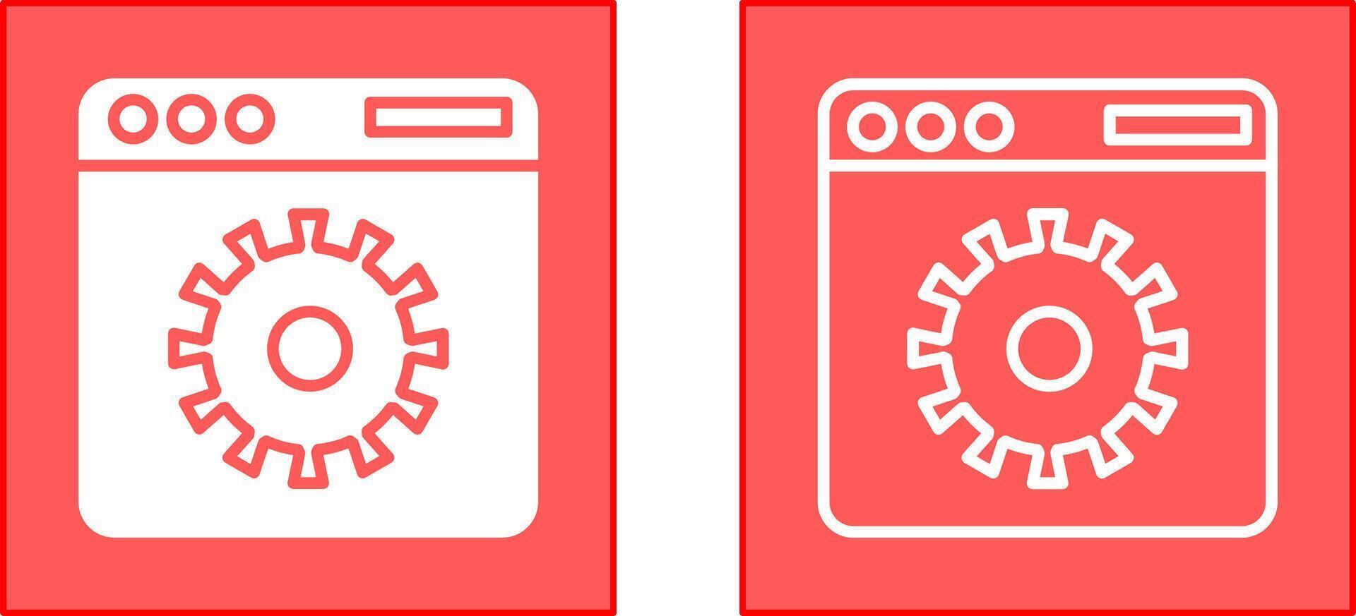 Website Settings Icon vector